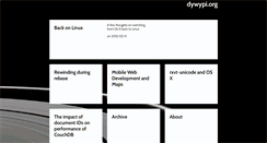 Desktop Screenshot of dywypi.org